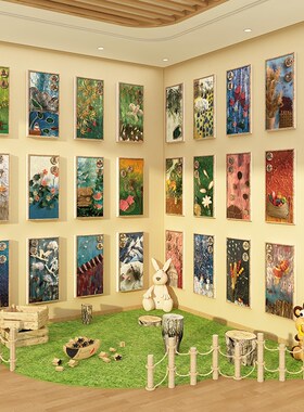 新品24二十四j节气装饰画幼儿园墙面环创主题半成品材料楼梯走廊