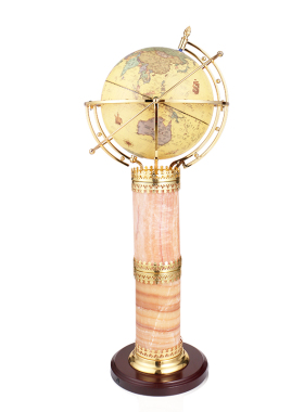 极速鑫鑫大理石七彩灯光地球仪32cm落地台灯P办公室客厅复古送礼