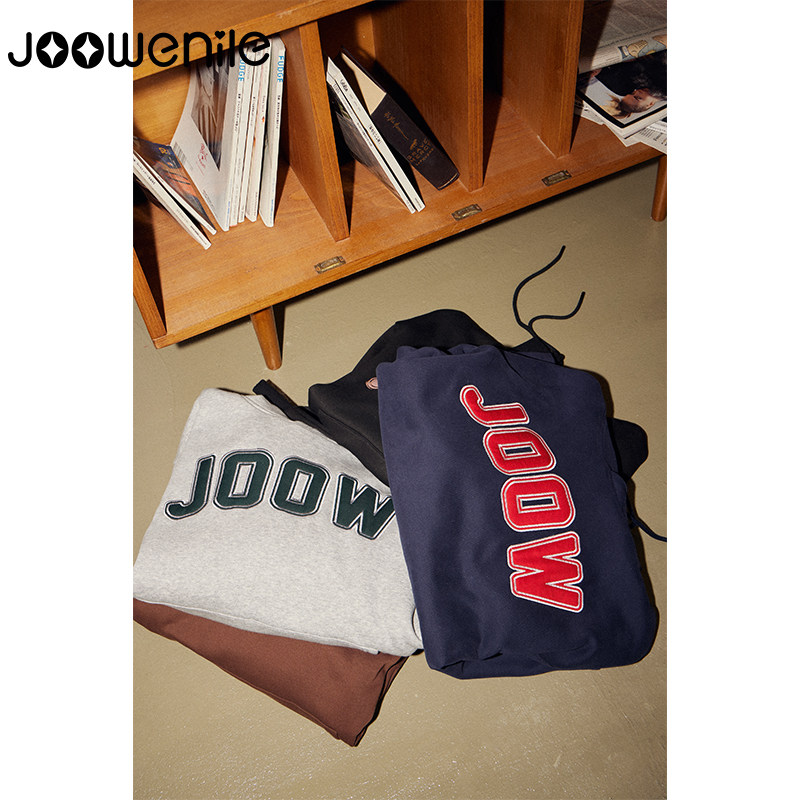 JOOWENILE连帽卫衣男女情侣装秋冬新款重磅美式宽松加绒加厚上衣,淘宝优惠券,粉丝福利购,淘宝优惠卷