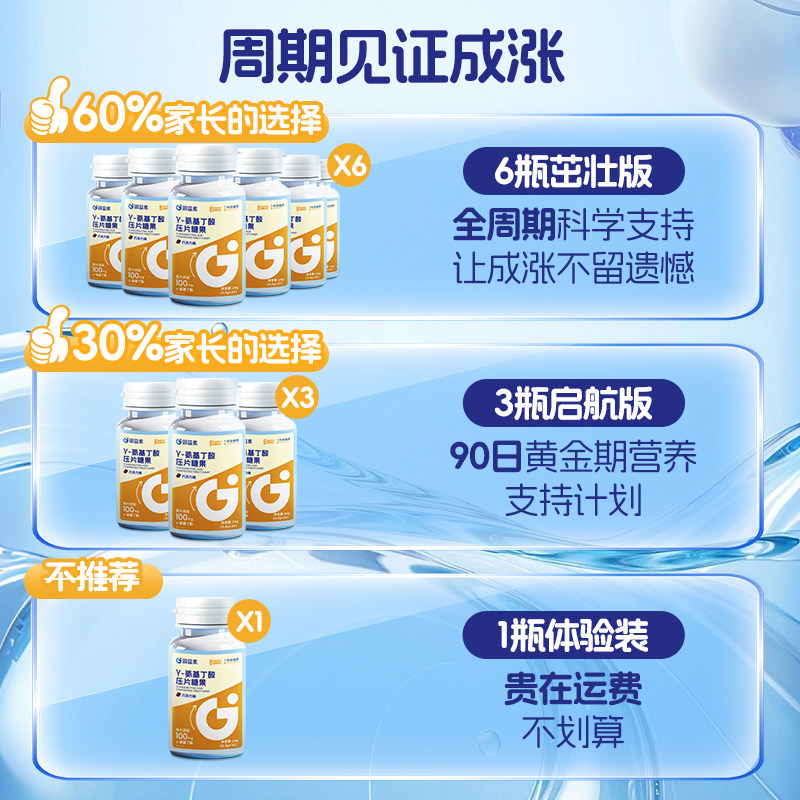 【顺买】固益素γ氨基丁酸gaba压片巧克力味糖果儿童青少年生长素,淘宝优惠券,粉丝福利购,淘宝优惠卷