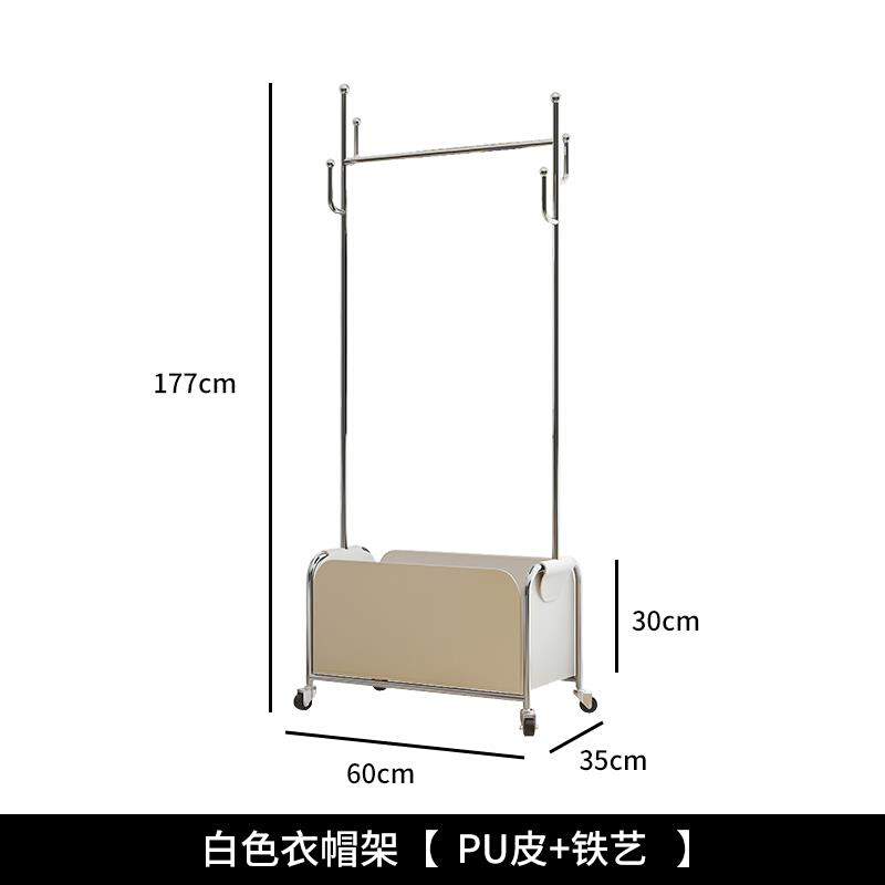 意大利衣帽架轻奢高级感卧室落地家用可移动工艺新款挂衣架轻奢大-图3