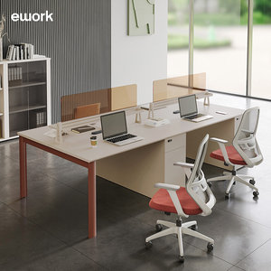 ework办公桌椅屏风工位员工组合卡座办公室职员桌简约办公家具