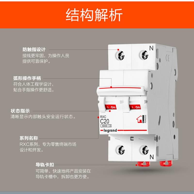 空气开关1P断路器2P总开保护器家用1P3P63a45A32A短路保护 - 图2