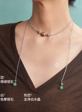 无用之用天然绿奇楠项链套组
