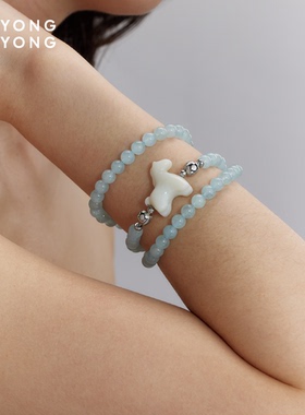 无用之用天然白玉小马符号件