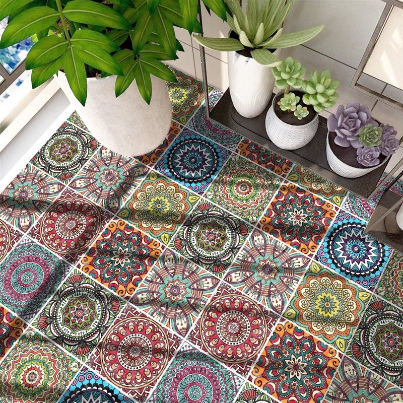 卫生间防水耐磨地砖贴纸 厨房装饰地面贴纸自粘壁纸墙贴 花砖贴画,淘宝优惠券,粉丝福利购,淘宝优惠卷