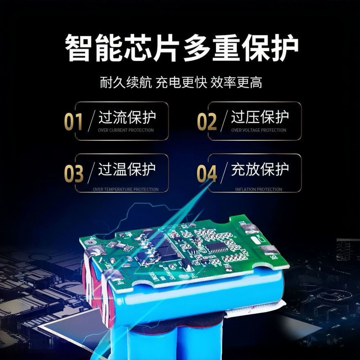 牧田款适用电动扳手电池21V锂电池扳手电钻电扳手电锤角磨机电池 - 图1