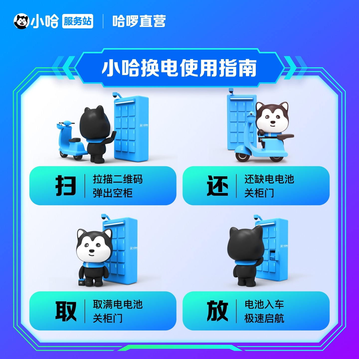 【换电】小哈换电月卡30天不限换电套餐哈啰换电48v30 60v30,淘宝优惠券,粉丝福利购,淘宝优惠卷