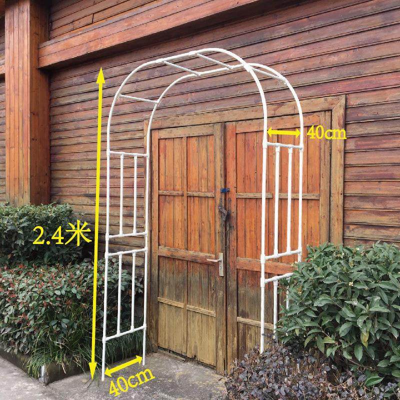 拱门花架爬藤架园艺藤本月季葡萄架拱形架子支撑半边藤架攀爬支架 - 图1