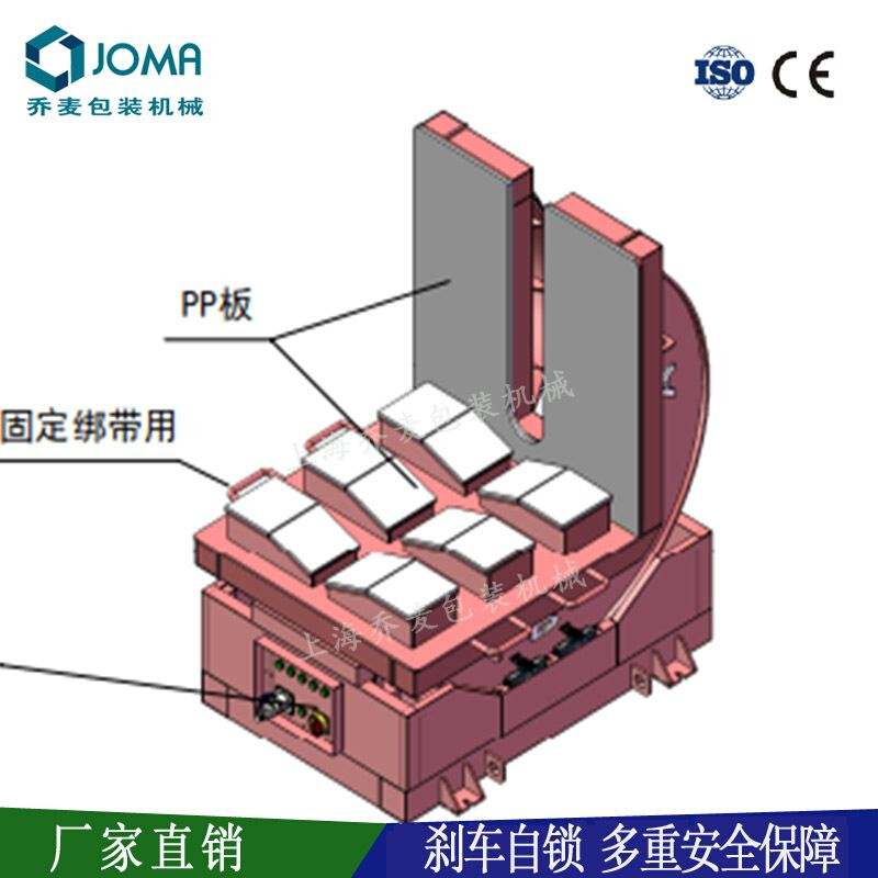 自动翻钢机 90度钢卷翻转机 V型面翻包机乔麦供应质优价廉包装辅-图2