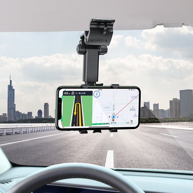 新款车载遮阳挡板多功能手机支架汽车AR导航支架通用直视式手机架 - 图0