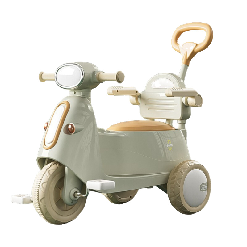 儿童1一3岁电动摩托宝宝充电可外出可推可骑坐人摇控双驱动电瓶车 - 图3