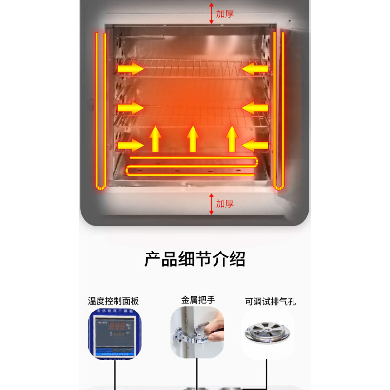 400度500度℃高温烘箱恒温干燥箱600度模具工业烤箱电焊条烘干箱 - 图1