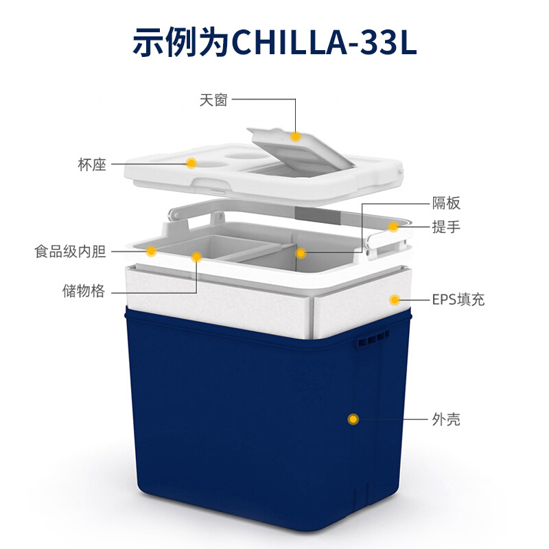 esky保温箱冷藏箱车载保温箱干冰桶商用户外冰桶海钓专用冷藏箱-图0