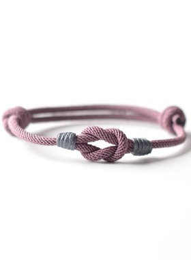 2025原创简约纯手工编织拼色如意结手绳情侣男女学生礼物吉祥手链