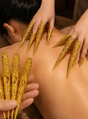 甄嬛长甲宫廷风抓痒神器！助眠解乏指甲套抓背挠痒头皮穿戴甲复古