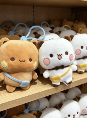 可爱一二布布玩偶公仔挂件毛绒钥匙扣包书包包车载挂件装饰品