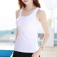 Black cotton camisole for women to wear inside and outside for summer