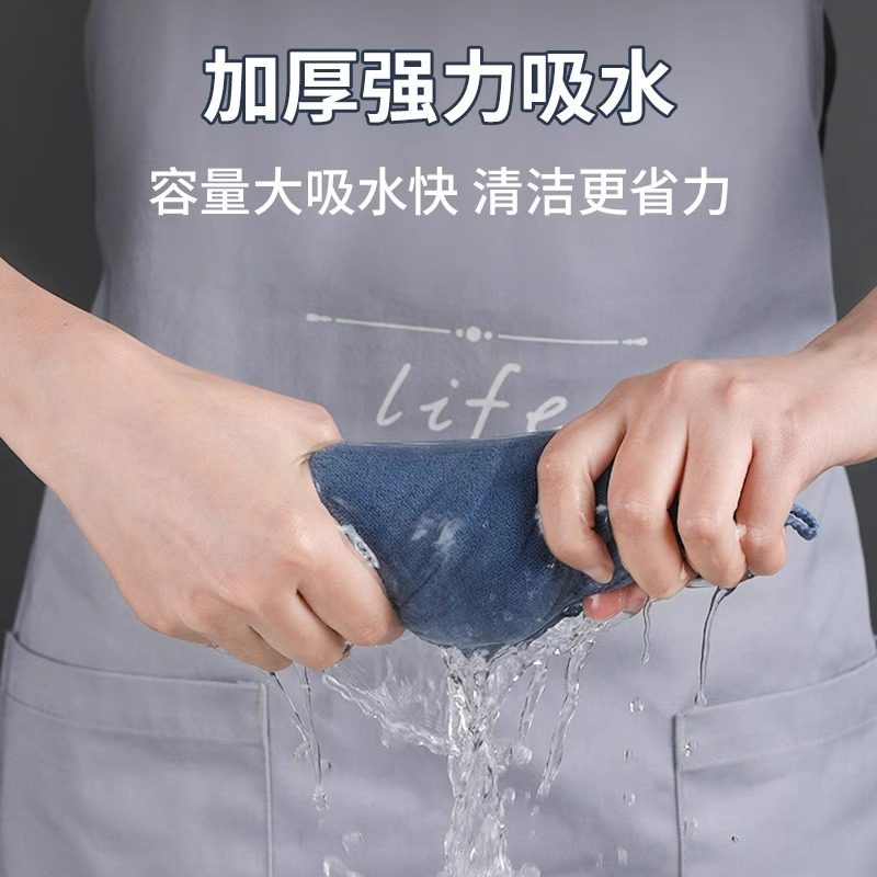 茶花洗碗抹布不易沾油不掉毛厨房家用吸水巾去油加厚清洁毛巾刷碗,淘宝优惠券,粉丝福利购,淘宝优惠卷