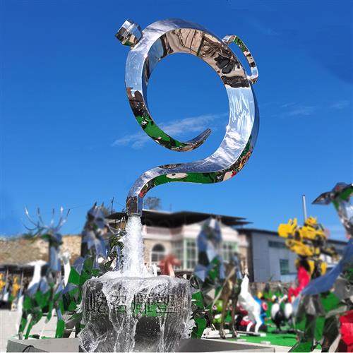 天壶悬空流水不锈钢镜面悬空水壶茶壶户外园林景观水景雕塑摆件,淘宝优惠券,粉丝福利购,淘宝优惠卷