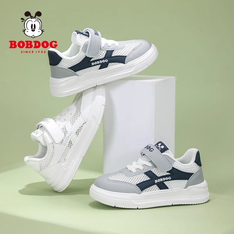 巴布豆童鞋2024春秋新款男女童鞋减震缓震运动鞋中大童防滑休闲鞋