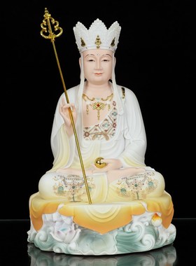 新品观音菩萨家用供奉如来佛祖地藏王弥勒佛娑婆T三圣四圣树脂佛