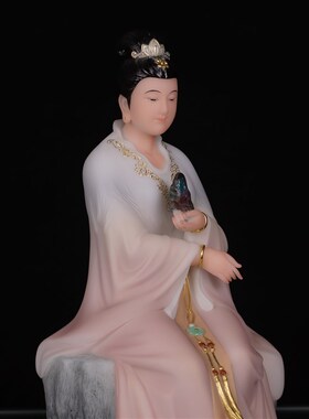 新品汉白玉九天玄女m像九天玄母天尊玄女娘娘坐像寺庙居家人物精