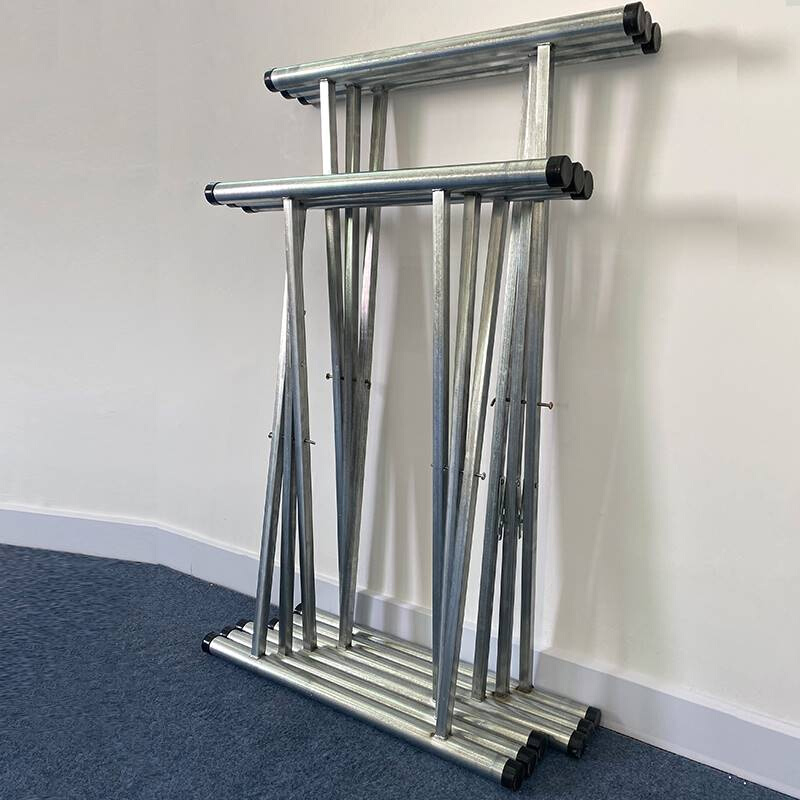 折叠桌腿架简约家用伸缩餐桌圆形台架桌脚定制铁艺加厚桌腿支架-图0