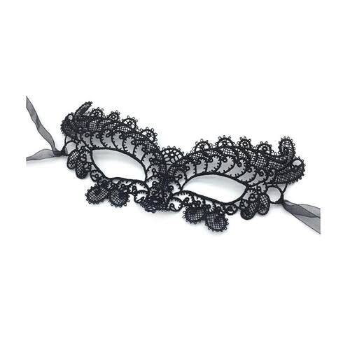 万圣节镂空彩色蕾丝公主面具化妆舞会性感派对半脸情趣假面具女 - 图3