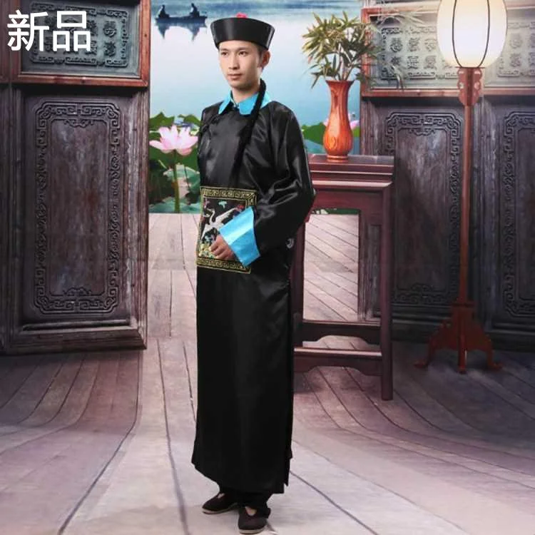 包邮古装清朝官服太监服古代大臣僵尸装公公服装一品官演出服新品
