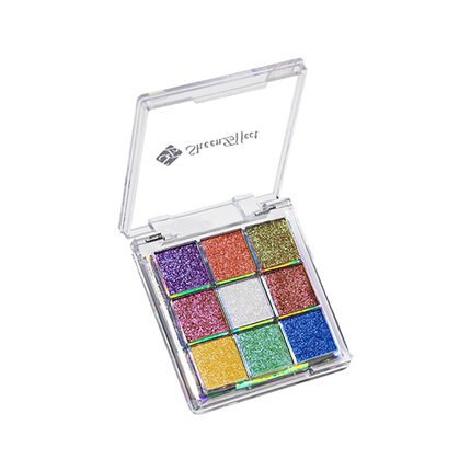 巽菲特变色龙九色眼影盘冰透爆闪彩色亮片珠光日常玩妆女新年礼物