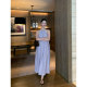 Maven Lin Elegant, minimalist, lightweight and fine crafted dress ramie vest, halterneck ແບບວັນພັກຍາວ