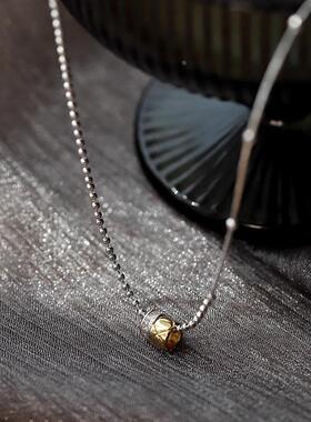 MaisonCleo轻奢撞色双圈锁骨链