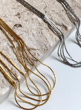 MaisonCleo金银多层流苏项链