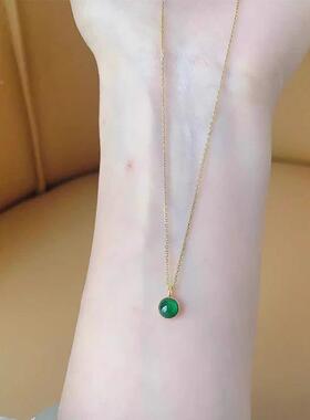 MaisonCleo翡翠蛋面百搭锁骨链