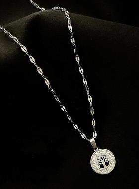 MaisonCleo圆环常青树项链2025年新款女简约气质锁骨链设计小众颈