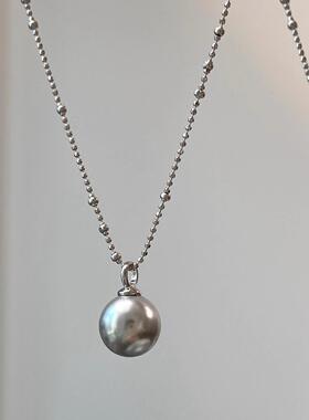 MaisonCleoS925银珍珠锁骨链