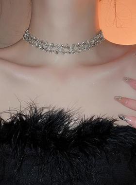 MaisonCleo水钻项链女款项圈生日晚礼服新娘婚纱脖颈链装饰品