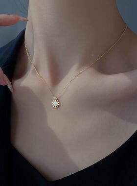 MaisonCleo镶钻小太阳锁骨链