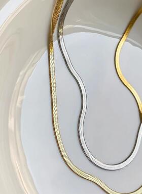 MaisonCleo时髦简约蛇骨锁骨链