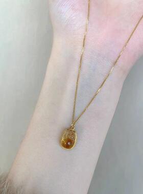 MaisonCleo芒果晶貔貅平安项链