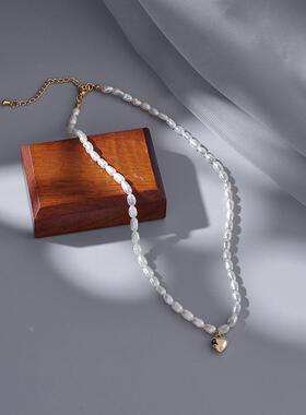 MaisonCleo法式珍珠纯银锁骨链