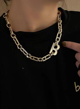 MaisonCleo复古港风链条锁骨链