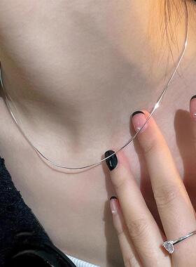 MaisonCleoS925纯银蛇骨项链