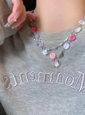 MaisonCleo爱心纽扣卫衣链女