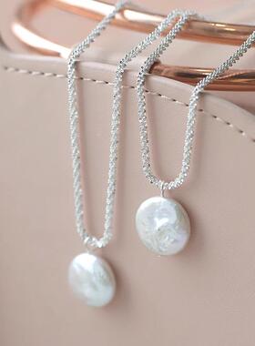 MaisonCleoS925纯银波光锁骨链