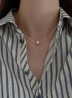 MaisonCleo复古轻奢珍珠锁骨链