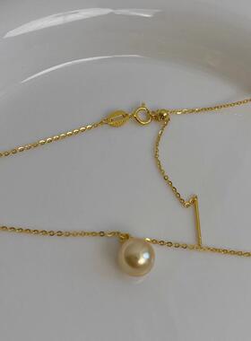 MaisonCleoS925纯银珍珠锁骨链
