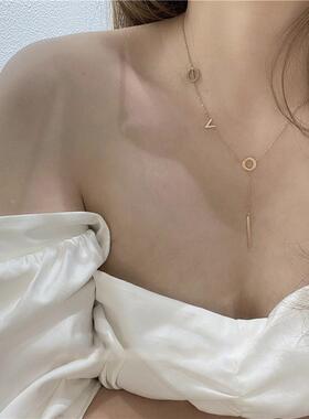 MaisonCleo玫瑰金S925锁骨链