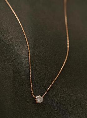 MaisonCleo法式优雅锆石锁骨链